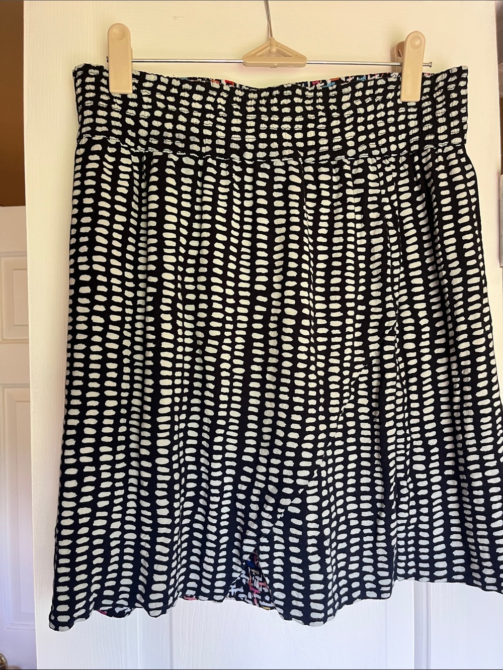 CAbi Reversible Faux Wrap Skirt